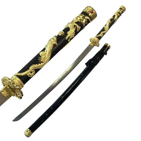 Ten Ryu Handmade Gold Dragon Katana Tr 039bgd Weapons Galore