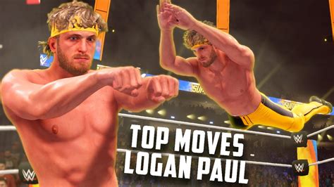 Wwe 2k22 Top Moves Of Logan Paul Youtube