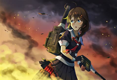 Anime Kantai Collection Hd Wallpaper By Ume梅