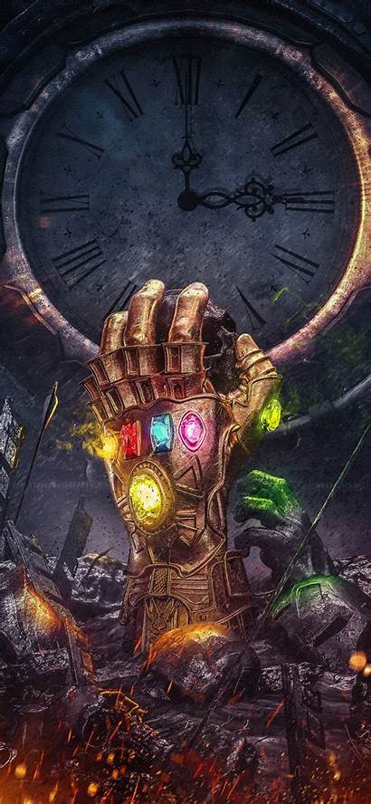Infinity Thanos Gauntlet Stones Fantasy Artwork Background