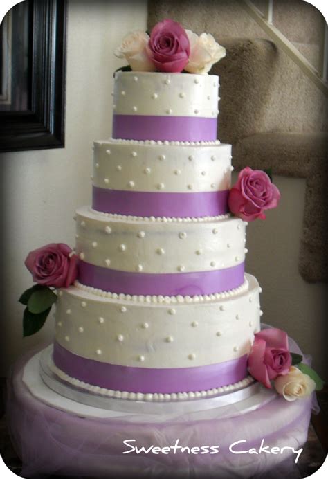 Simple Elegant Wedding Cake Sweetness Cakery