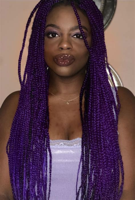 Purple Box Braids Purple Braids Purple Box Braids Braids