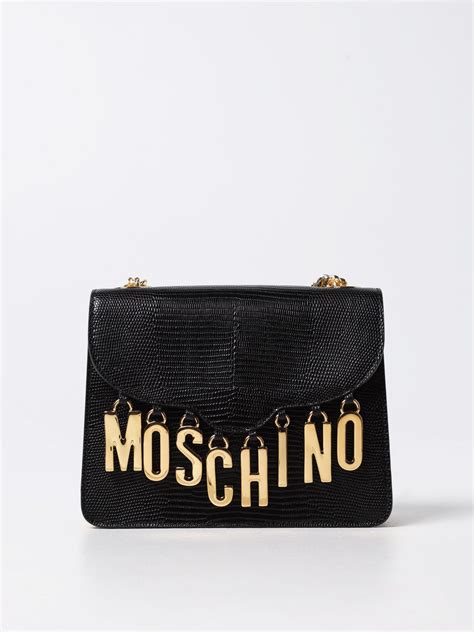 Moschino Couture Tejus Print Leather Bag Black Moschino Couture