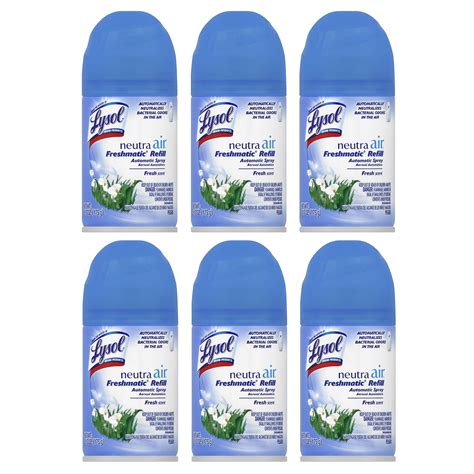 Lysol Neutra Air Freshmatic 6 Refills Automatic Spray Fresh Scent