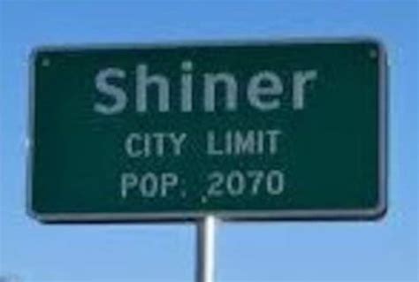 Copy Of City Limit Sign From Shiner Texas Etsy