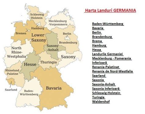 Germania Landuri Harta Harta Pe Regiuni