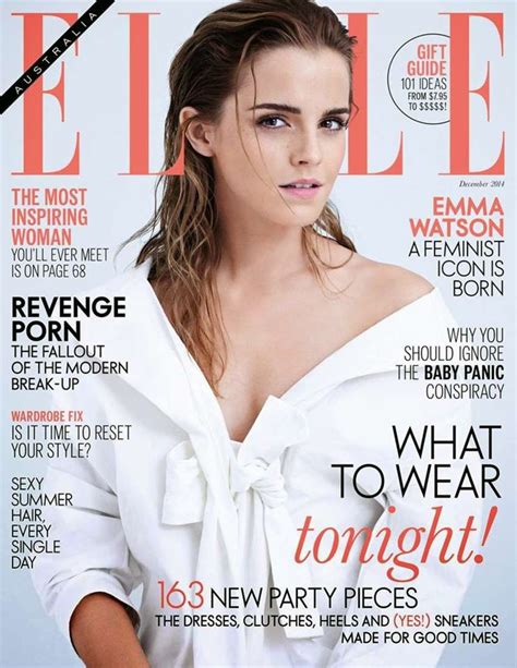 Emma Watson Elle Australia Magazine December 2014