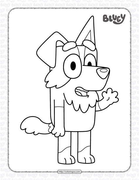 Bluey Coloring Pages Mackenzie