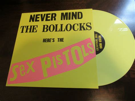 sex pistols never mind the bollocks yellow color vinyl lp never played auction
