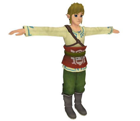 Wii The Legend Of Zelda Skyward Sword Link Skyloft The Models