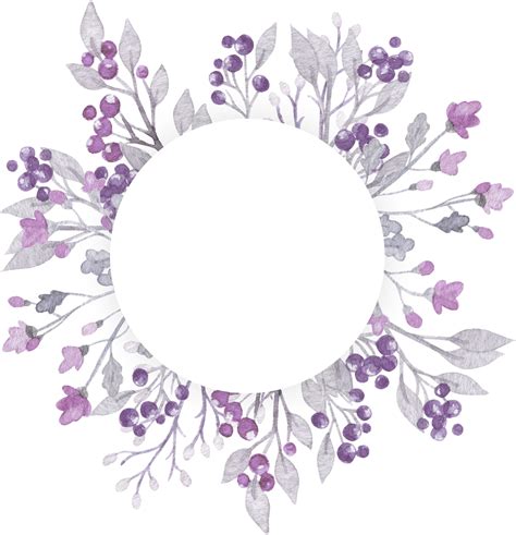Purple Watercolor Flowers Lit438dld