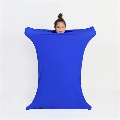 Blue Body Sock Sensory Sack Calming Therapy Sleeve Sensory Etsy Uk