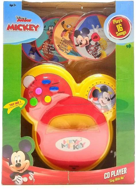 Disney Mickey Mouse Sing With Me Cd Player 4 Cd Discs That Plays 16