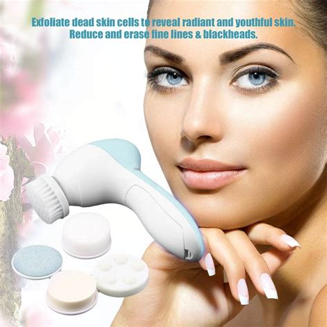 Professional 5 In 1 Set Electric Wash Face Machine Facial Cleanser Pore