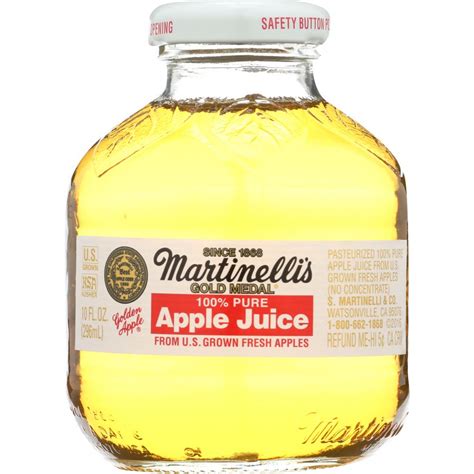 Martinellis Gold Medal 100 Apple Juice 10 Oz Ariels Brew