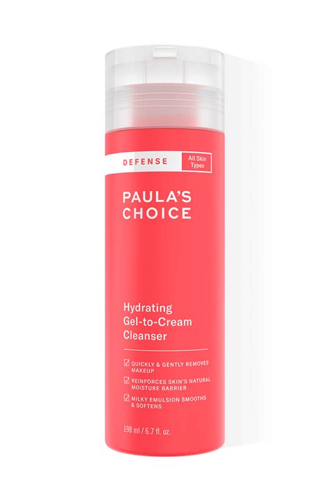 Renowned for being 100% transparent and a trustworthy leader in the beauty industry, paula's choice challenge ideas, beliefs and myths surrounding products and ingredients to help. Paula's Choice Defense Hydrating Gel-to-Cream Cleanser ...