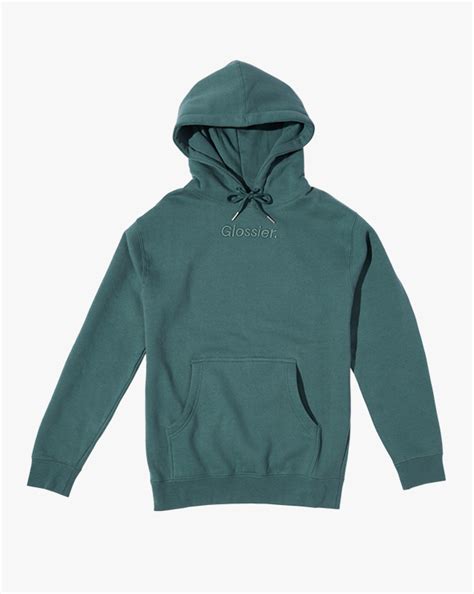 Embroidered Sage Hoodie Glossier