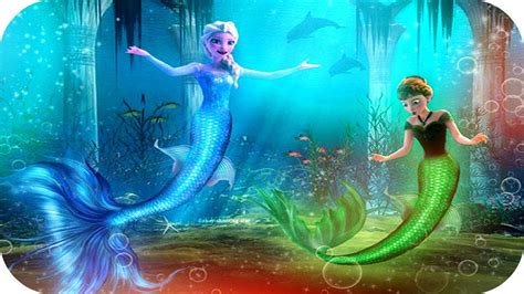 ᴴᴰ Disney Mermaid Princesses ღ Frozen Elsa ღ Princess Frozen Elsa