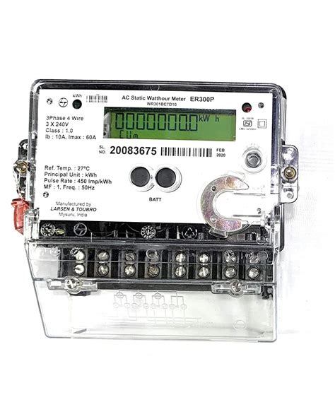 Litost Larsen And Toubro L And T 3 Phase 4 Wire Lcd Ac Static Watt