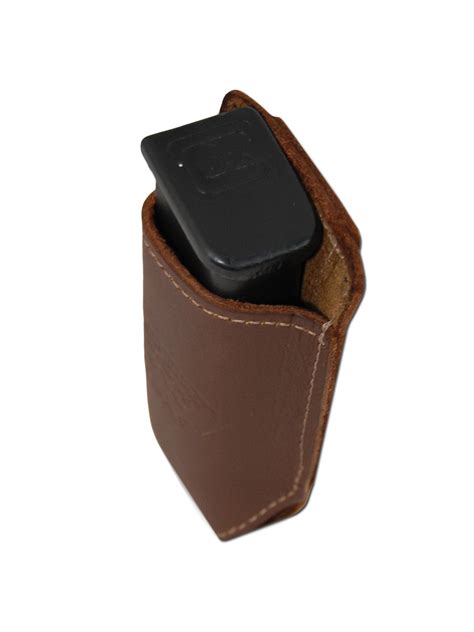 Leather Inside The Waistband Holster Magazine Pouch For 380 Ultra Compact 9mm 40 45 Pistols