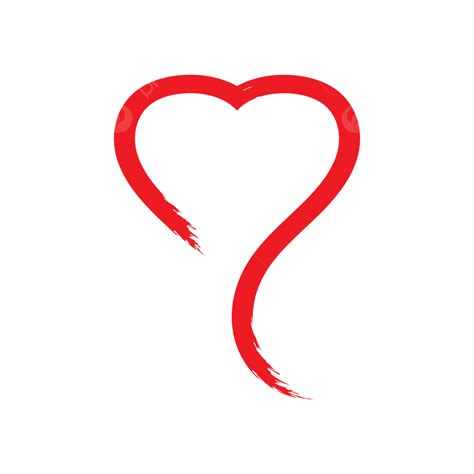 Gambar Garis Merah Hati Mahadewa Png Jantung Valentine Png Dan