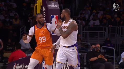 Lebron James Warns Jae Crowder After Jaes Foul 👀 Lakers Vs Suns Game 4 Youtube