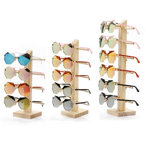 Wooden Sunglasses Eye Glasses Display Rack Stand Holder Organizer 4 5 6 Layers In Diy Craft