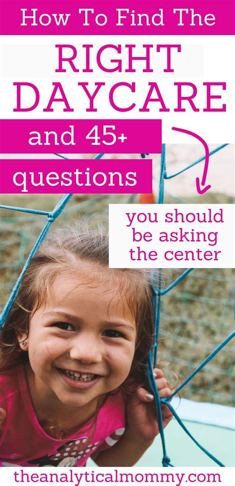 All The Questions You Need To Ask When Choosing A Child Care