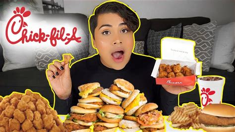 Most mustard drank from a tube in 30 seconds. MUKBANG: EPIC CHICK-FIL-A (eating show) THE BEST CHICKEN ...