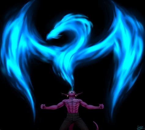 Blue Dragon Fire Breath By Jazzie560 On Deviantart