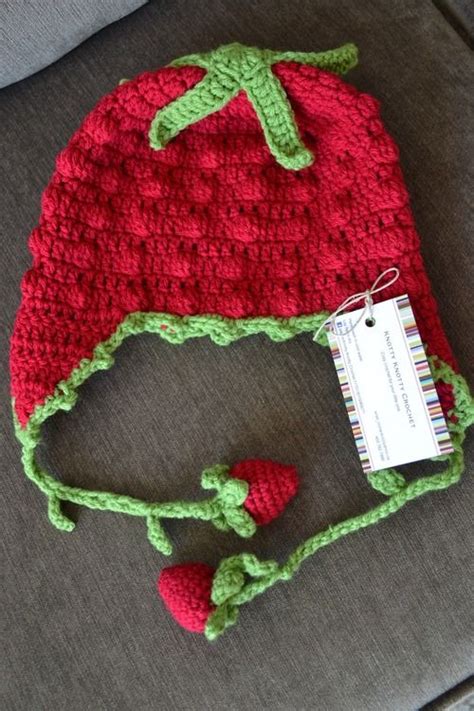Heres A Free Pattern For A Little Crochet Strawberry Hat Cute Right