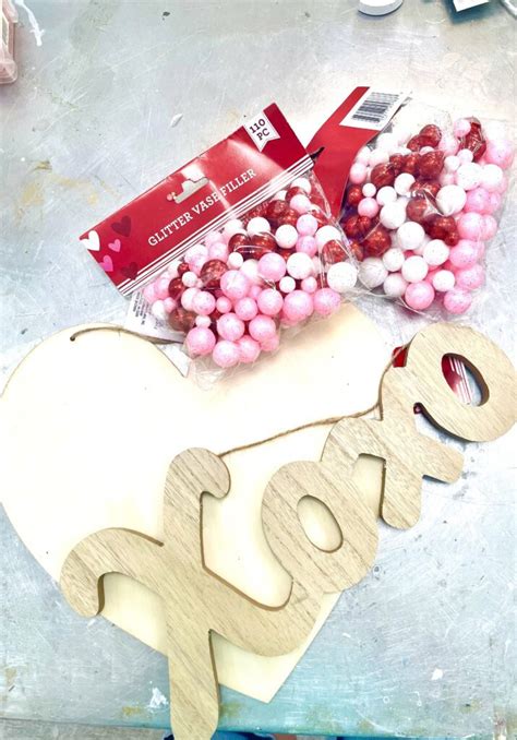 Valentine S Day Decor Dollar Tree Craft Heart Craft Klatch