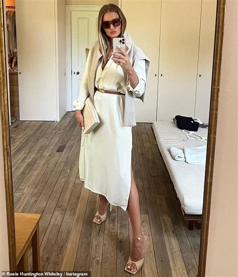 Rosie Huntington Whiteley Shares A Look At Her Chic Neutral Summer