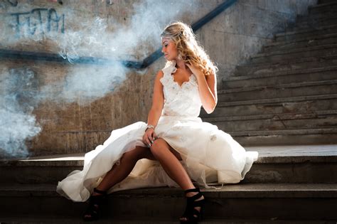 Free Images Girl Woman White Photography Stair Smoke Model