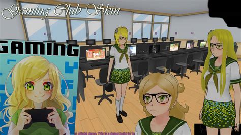 Yandere Simulator Gaming Club Skin With Glasses By Xx Hime Sama Xx On