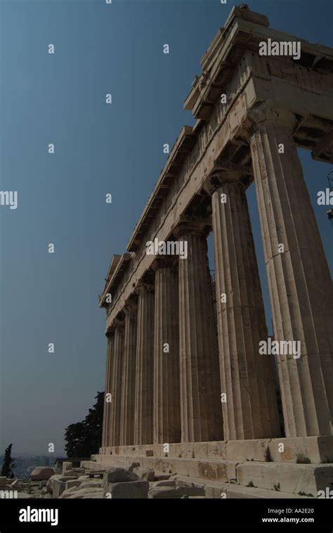 Columns The Parthenon Acropolis Athens Stock Photo Alamy