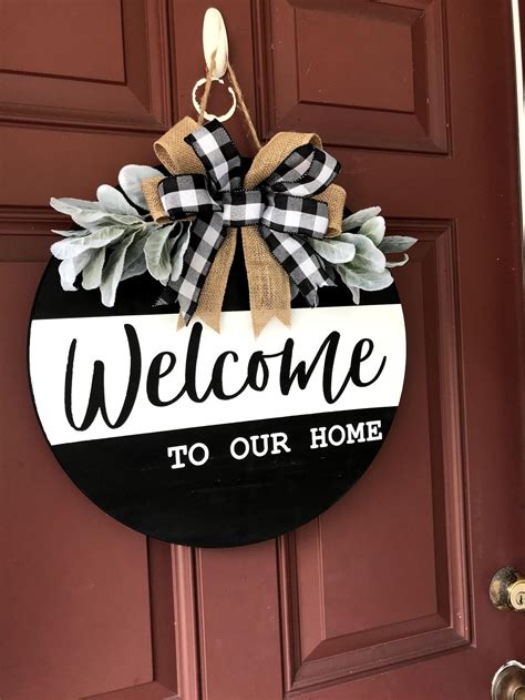 Welcome Sign Front Porch Welcome Sign Front Door Welcome To Our