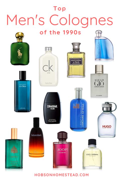 A Throwback To The Top Mens Colognes Of The 1990s Hobson Homestead