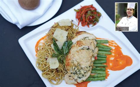 As the pasta cooks, make the sauce: Grilled Chicken with Spaghetti Aglio Olio | You & I