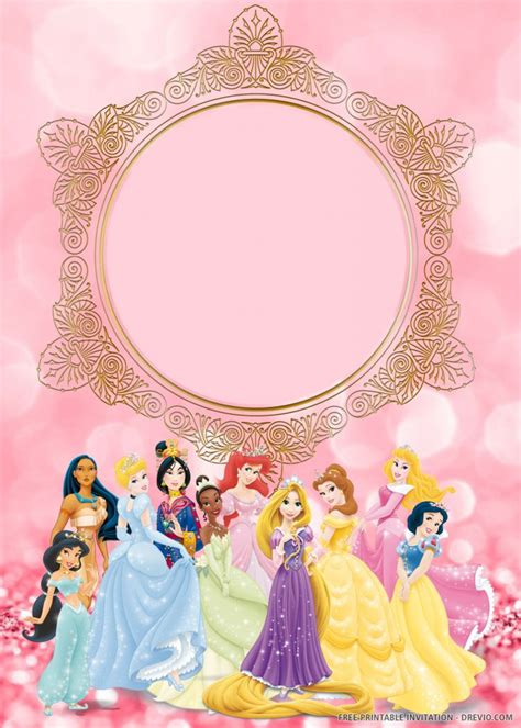 Free Printable Princess Invitation Templates Download Hundreds Free