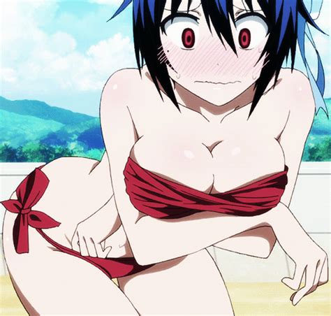 tsugumi seishirou nisekoi animated animated 10s 1girl bare shoulders bikini blue
