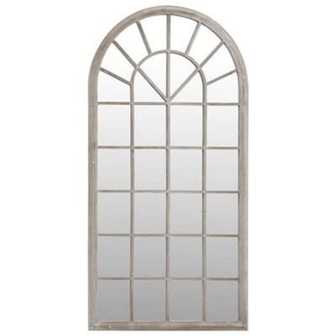 Arched Window Outdoor Mirror With Iron Frame 90x45 Cm 2 Etsy Uk