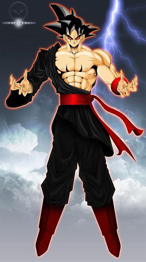 Dark Goku A Saviors Fall By Eric Arts Inc On Deviantart Dark Goku