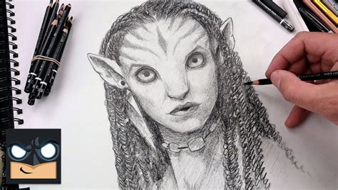 How To Draw Neytiri Avatar 2 Sketch Saturday Youtube
