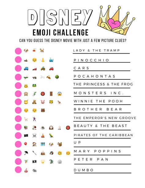 printable emoji quiz with answers