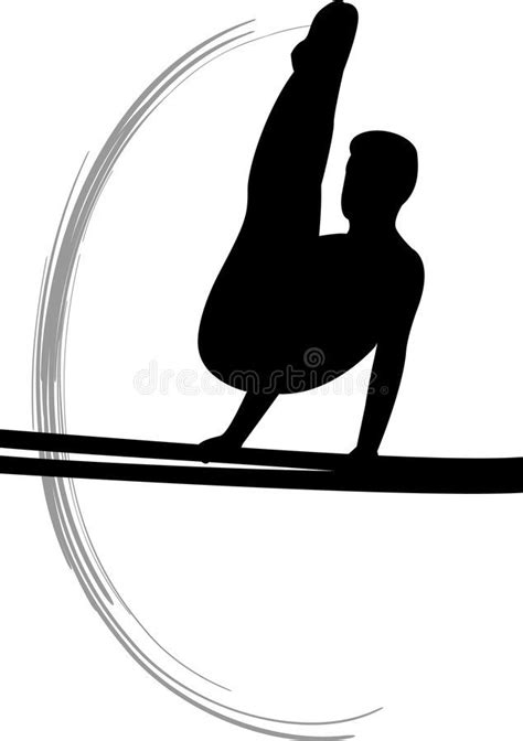 men s gymnastics parallel bars stock illustration illustration of rendering exercise 3917787