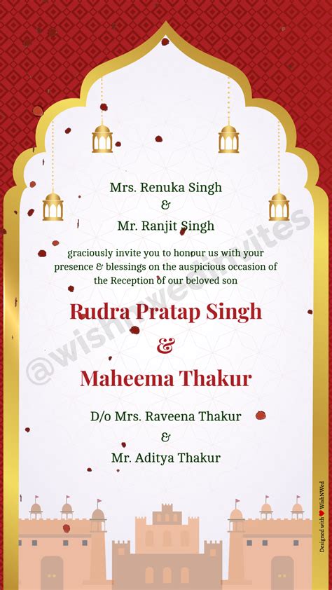 Rajasthani Wedding Invitation Video Template Wish N Wed