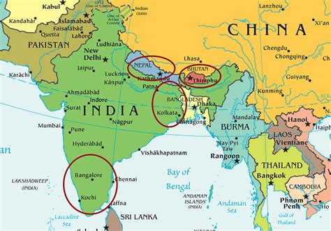 Map Of India And Malaysia Map Of World