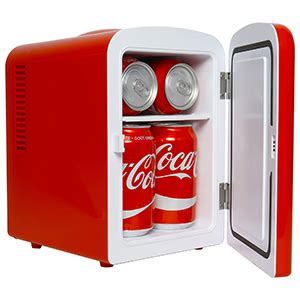Coca Cola Classic Mini Refrigerador Litros Latas Ac Dc Port Til
