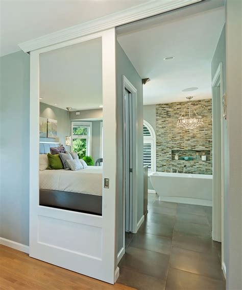 You could find inspiration from short description of amazing bathroom door ideas design below. Sliding Barn Door into Bath - Traditional - Bathroom ...